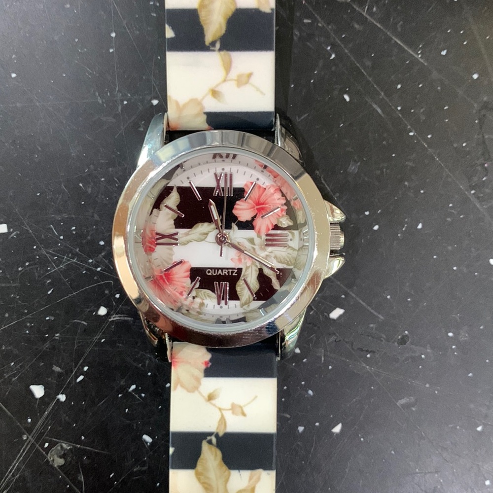 Floral Stripe Watch